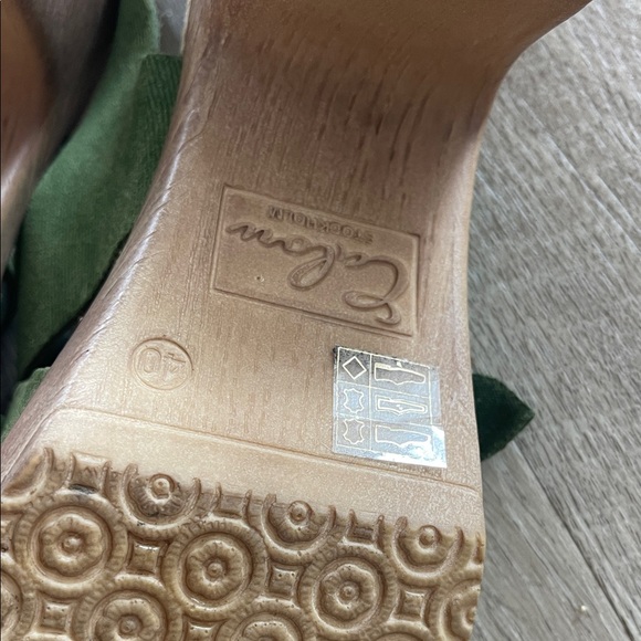 Calou Stockholm Green Suede Women's Clogs size U.S. 9 / EU40 - Picture 4 of 8